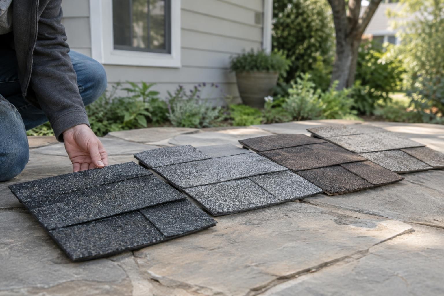 How to Compare Shingle Samples in Changing Daylight